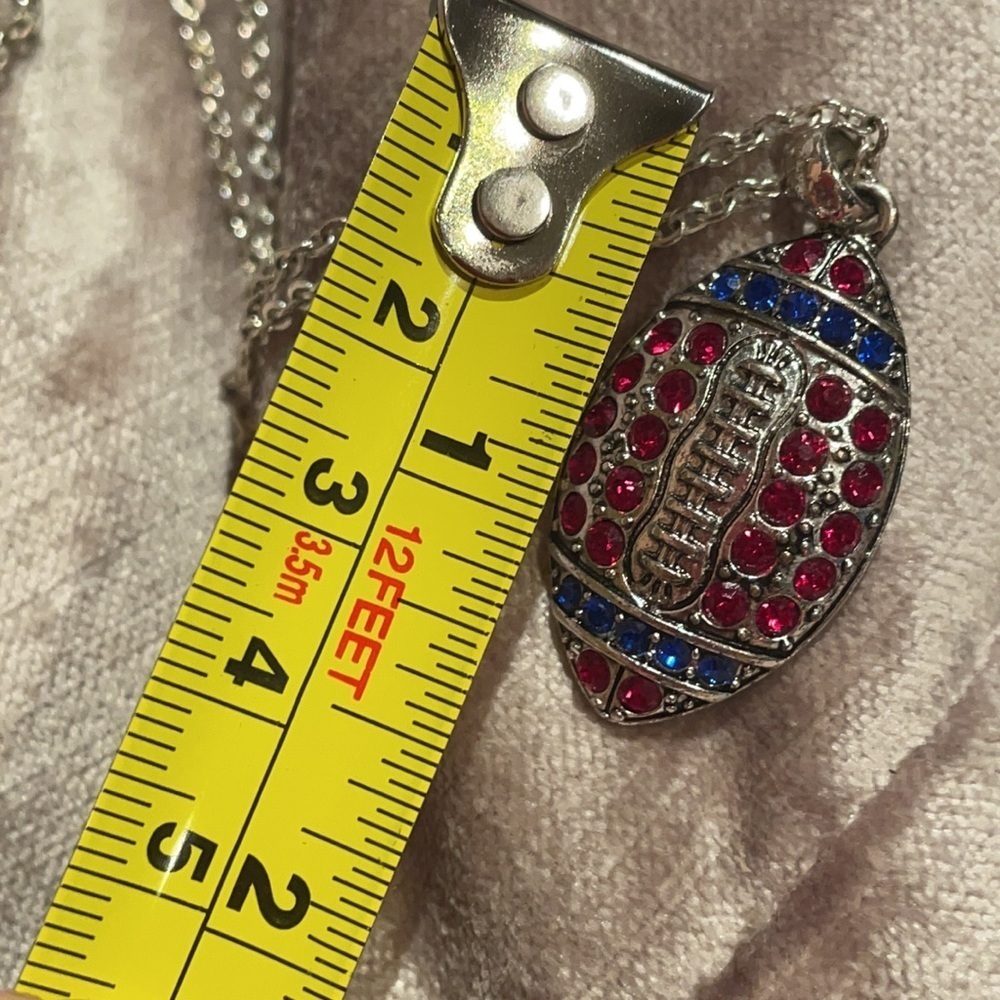 Football Rhinestone Necklace - Picture 6 of 7